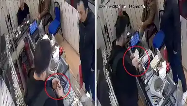 Sahte Altınla Kuyumcuyu Dolandırdılar!